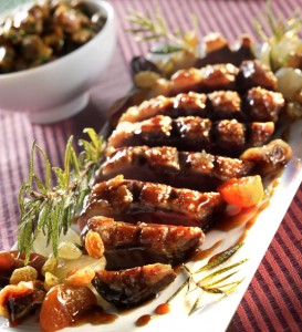 Magrets de canard aux fruits secs