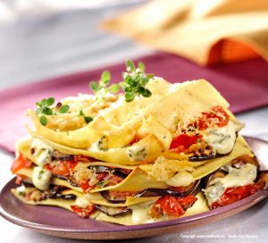 Lasagnes de légumes au bleu