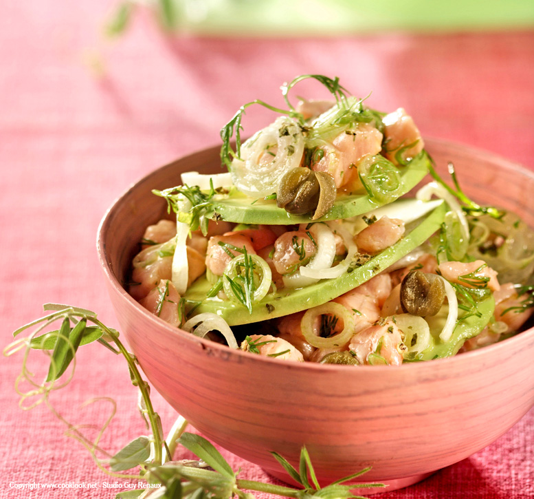 Tartare de saumon à l’avocat