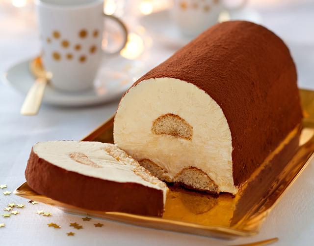 Bûche glacée au tiramisu